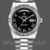 Replique Hommes - Rolex Day-Date-218239, 41mm, or blanc, cadran chiffres romains noirs, Noir Hommes