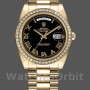 Replique Hommes - Rolex Day-Date-218348, 41mm, cadran romain noir, Hommes Noir