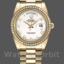 Replique Hommes - Rolex Day-Date-218348, 41mm, cadran romain blanc, Hommes Blanc