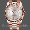 Replique Hommes - Rolex Day-Date-228235, 40mm, Sundust Cadran à motif rayé, Lunette cannelée, Hommes Sundust<br />
