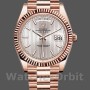 Replique Hommes - Rolex Day-Date-228235, 40mm, Sundust Cadran à motif rayé, Lunette cannelée, Hommes Sundust<br />