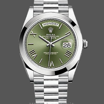 Replique Hommes - Rolex Day Date 40-228236, cadran vert, vert