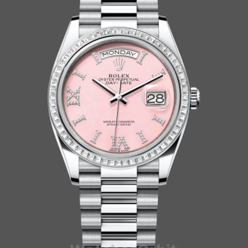 Replique Hommes - Rolex Day Date 40-M228236 0024, or blanc, cadran bleu ombré, cadran bleu ombré