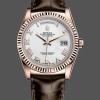 Replique Rolex Day Date 36-m128348RBR 0064 unisexe, or jaune, cadran blanc, blanc