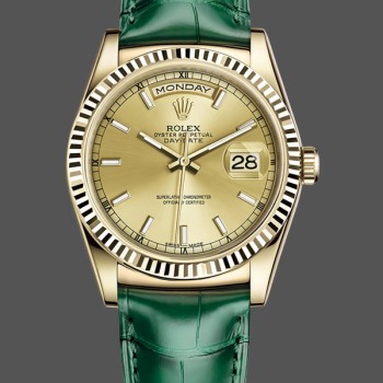 Replique Rolex Day Date 36-m128399TBR 0019 unisexe, or blanc, lunette diamantée, cadran blanc, blanc
