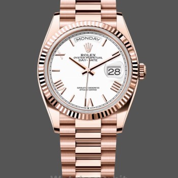 Replique Hommes - Rolex Day Date 40-M228236 0003, Platine, Cadran noir, Hommes Noirs