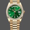 Replique Hommes - Rolex Day Date 40-M228238 00691, Or Jaune, Cadran Vert Ombre, Cadran Vert Ombre