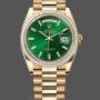 Replique Hommes - Rolex Day Date 40-M228238 00691, Or Jaune, Cadran Vert Ombre, Cadran Vert Ombre