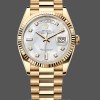 Replique Unisex's Rolex Day Date 36-M128236 0020, White Gold, Blue Ombre Dial, Blue Ombre Dial