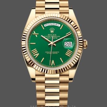 Replique Hommes - Rolex Day Date 40-228238 0061, President, Green