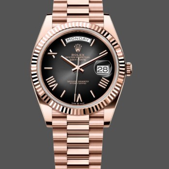 Replique Hommes - Rolex Day Date 40-m228235 0055, 40mm, or Everose 18K, gris