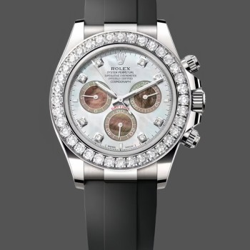 Replique Hommes - Rolex Daytona Cosmograph-126589RBR 0001, 40mm, 2024 Release, White Mother of Pearl Dial