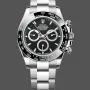 Replique Hommes Rolex Cosmograph Daytona 40MM Oystersteel M126500LN - 2024 Edition Black