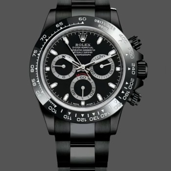 Replique Hommes Rolex Cosmograph Daytona 116500LN Carbon Black Limited Edition Cadran noir