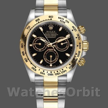 Replique Hommes Rolex Cosmograph Daytona-116503, 40mm, Black Index Dial, Hommes Noir