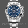 Replique Hommes Rolex Cosmograph Daytona-116509, 40mm, Blue Index Dial, Hommes Bleu