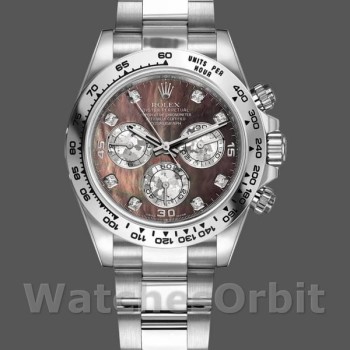 Replique Hommes Rolex Cosmograph Daytona-116509, 40mm, Diamond Markings, Men's MOP