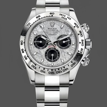 Replique Hommes Rolex Cosmograph Daytona-116509, 40mm, cadran gris météorite, Gris météorite Hommes