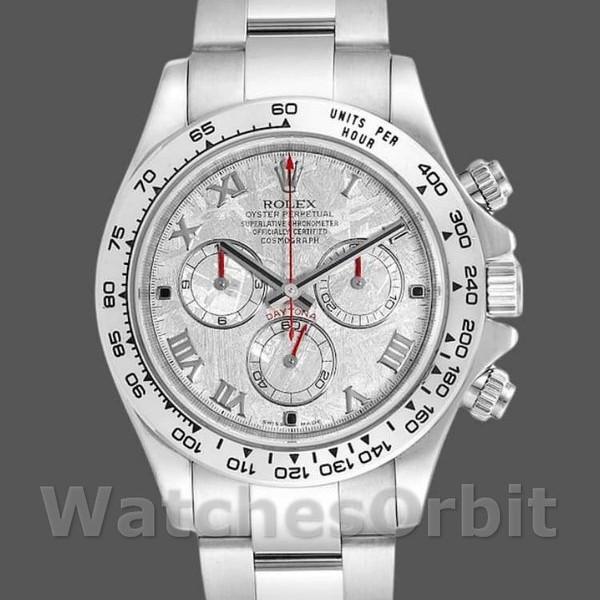 Replique Hommes Rolex Cosmograph Daytona-116509, 40mm, Meteorite Grey Roman Dial, Hommes Meteorite Grey