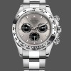 Replique Hommes Rolex Cosmograph Daytona-116509, 40mm, cadran indexé argent, Hommes Argent