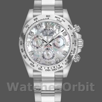 Replique Hommes Rolex Cosmograph Daytona-116509, 40mm, White MOP Dial, Hommes MOP