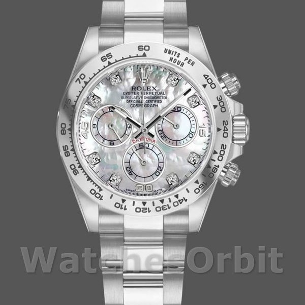 Replique Hommes Rolex Cosmograph Daytona-116509, 40mm, White MOP Dial, Hommes MOP