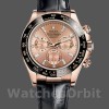 Replique Hommes Rolex Cosmograph Daytona 40mm Hommes-116515LN-Leather Strap-Pink Dial Pink Pink