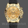 Replique Hommes Rolex Cosmograph Daytona 40mm Men's-116518-Champagne Dial-Yellow Gold Bezel Champagne