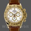 Replique Hommes Rolex Cosmograph Daytona 40mm Hommes-116518-White Dial White