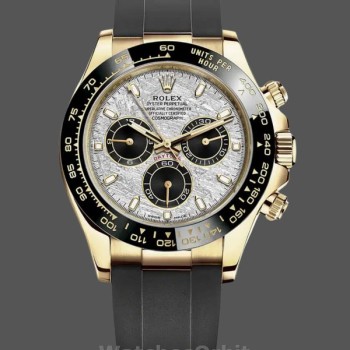 Replique Hommes Rolex Cosmograph Daytona 40mm-116518LN-Meteorite and Black Index Dial Meteorite and Black