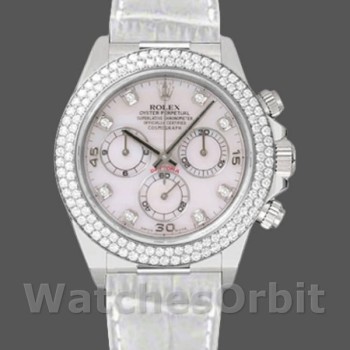 Replique Hommes Rolex Cosmograph Daytona-116589, 40mm, White MOP Diamond Dial, Hommes MOP