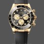 Replique Hommes - Rolex Cosmograph Daytona 40-m126518LN 0006, or jaune, caoutchouc noir, cadran noir