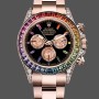 Replique Hommes - Rolex Cosmograph Daytona 40-116595RBOW, Black Sapphire, Rainbow Dial Cadran noir