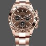 Replique Hommes Rolex Cosmograph Daytona 116505 Everose 40mm Cadran Chocolat Cadran Chocolat