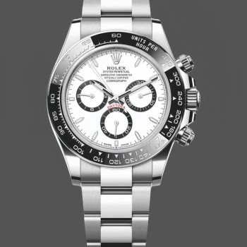 Replique Hommes Rolex Cosmograph Daytona 40MM Oystersteel M126500LN - Classic Black Dial White