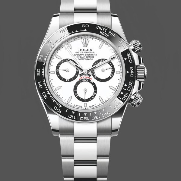 Replique Hommes Rolex Cosmograph Daytona 40MM Oystersteel M126500LN - Classic Black Dial White