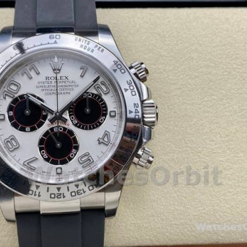 Replique Hommes Rolex Cosmograph Daytona White Gold Panda Dial 116519 White Dial