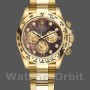 Replique Hommes Rolex Daytona-116508, 40mm, or jaune, cadran noir MOP, Hommes MOP