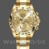 Replique Hommes Rolex Daytona-116508, 40mm, or jaune, cadran index champagne, Hommes Champagne