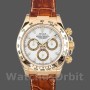 Replique Hommes Rolex Daytona 40mm Hommes-116518-Yellow Gold-Automatic-White Dial Blanc