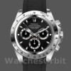 Replique Hommes Rolex Daytona 40mm Hommes-116519-Cadran noir-Bracelet caoutchouc noir Noir<br />