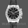 Replique Hommes Rolex Daytona 40mm Hommes-116519-Bracelet cuir noir-cadran noir Noir<br />