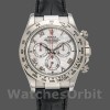 Replique Hommes Rolex Daytona 40mm Hommes-116519-Bracelet cuir noir-Cadran Météorite