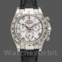 Replique Hommes Rolex Daytona 40mm Hommes-116519-Bracelet cuir noir-Cadran Météorite