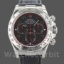 Replique Hommes Rolex Daytona 40mm Hommes-116519-Cadran noir Racing-Bracelet cuir noir<br />
