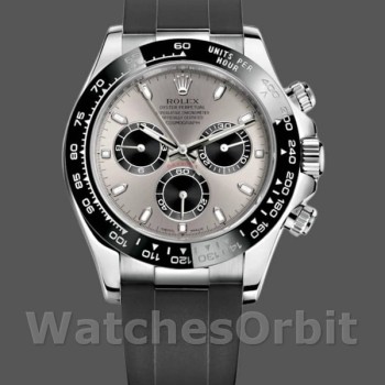 Replique Hommes Rolex Daytona 40mm Hommes-116519-Grey Dial Grey