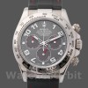 Replique Hommes Rolex Daytona 40mm Hommes-116519-Cadran gris-Bracelet caoutchouc noir Gris