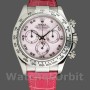 Replique Hommes Rolex Daytona 40mm Hommes-116519-Rose MOP-Arabic-Pink Strap Pink MOP<br />