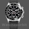 Replique Hommes Rolex Daytona 40mm Hommes-116519-White Gold-Automatic-Black Dial-Diamonds Black Diamonds