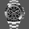 Replique Hommes Rolex Daytona-116520, 40mm, boîte en acier inoxydable, cadran noir, Hommes Black